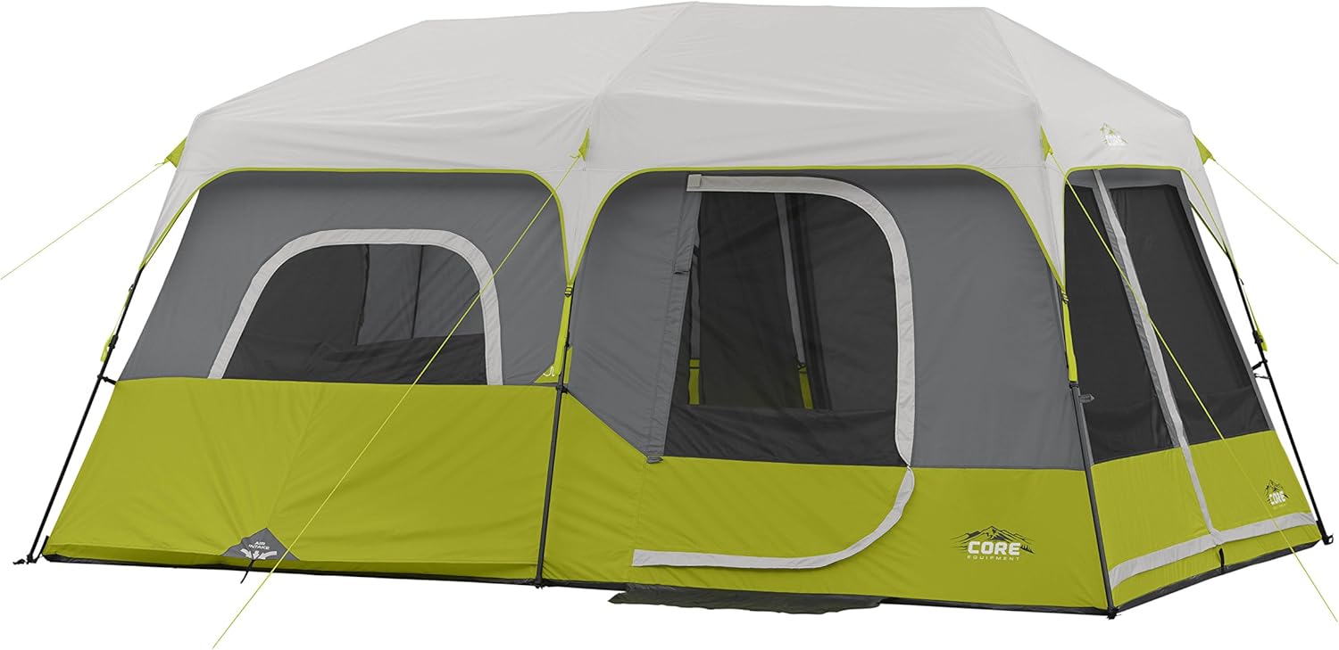 Core 9 Person Instant Cabin Tent - 14' x 9', Green