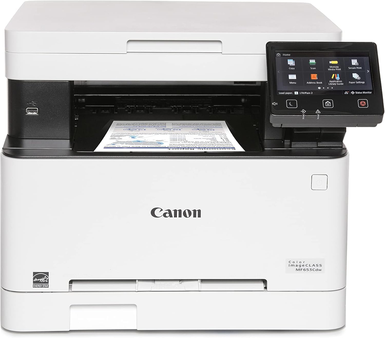 Canon imageCLASS MF653Cdw - Wireless Duplex Color Laser Printer, Multifunction with Copier, Scanner, Mobile Ready, 3 Year Limited Warranty, 22 PPM