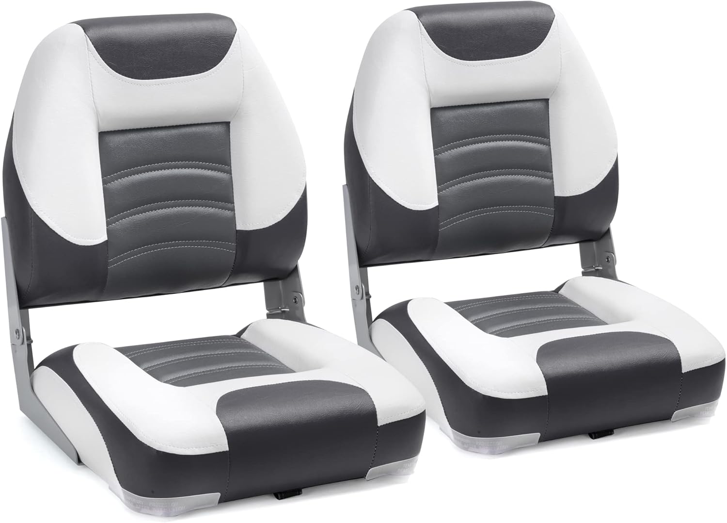 NORTHCAPTAIN T1 Deluxe Low Back Folding Boat Seat,Stainless Steel Screws Included