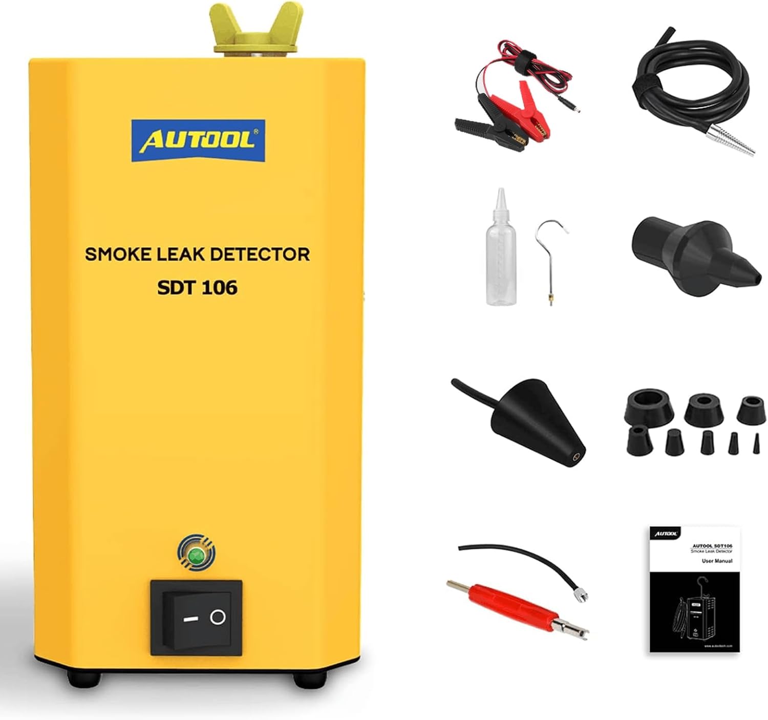 Universal Car Smoke Leakage Detector EVAP Car Pipe System Leakage Locator 12V Automotive Smoke Machine for Car, Motorcycle, Truck