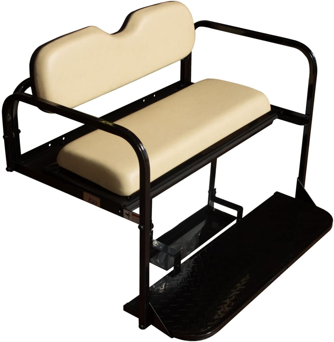 Performance Plus Carts Club Car Precedent/Onward/Tempo Golf Cart Flip Folding Rear Seat Kit | Compatible with 2004-Up Models
