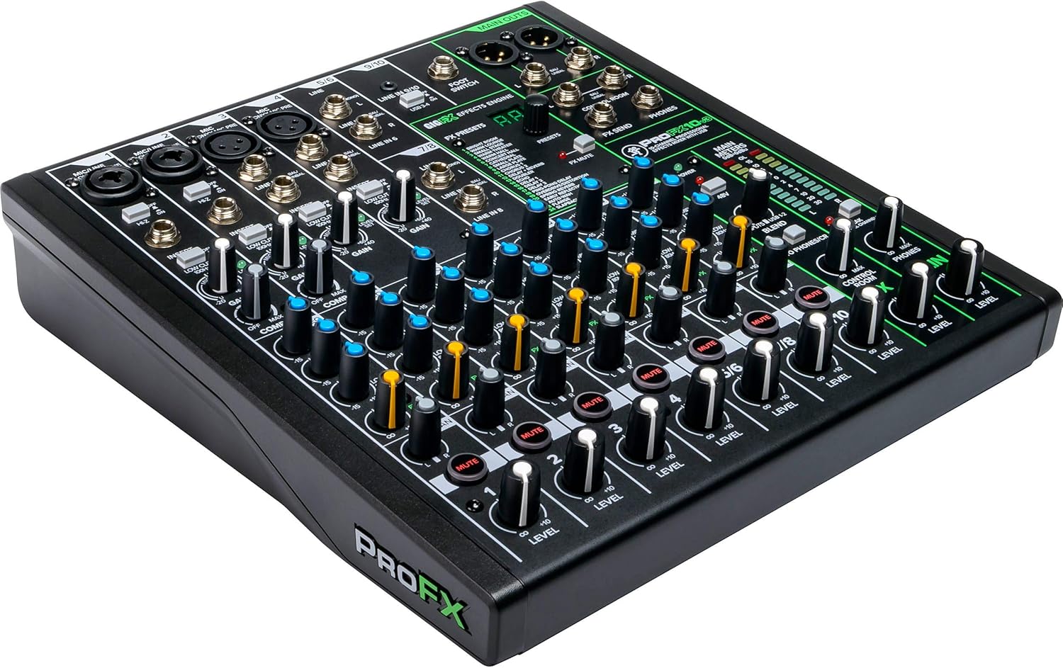 Mackie ProFX10v3 10-Channel Professional Analog Mixer with USB, Onyx Mic Preamps and GigFX Effects Engine