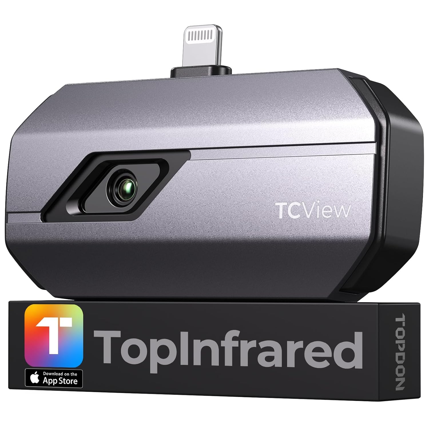 TOPDON TC002 Thermal Camera for iOS (iPhone & iPad), 512 x 384 Super Resolution, 256 x 192 IR High Resolution, Thermal Imager, Thermal Imaging Camera, -4°F~1022°F Temp Range, Support Video Recording