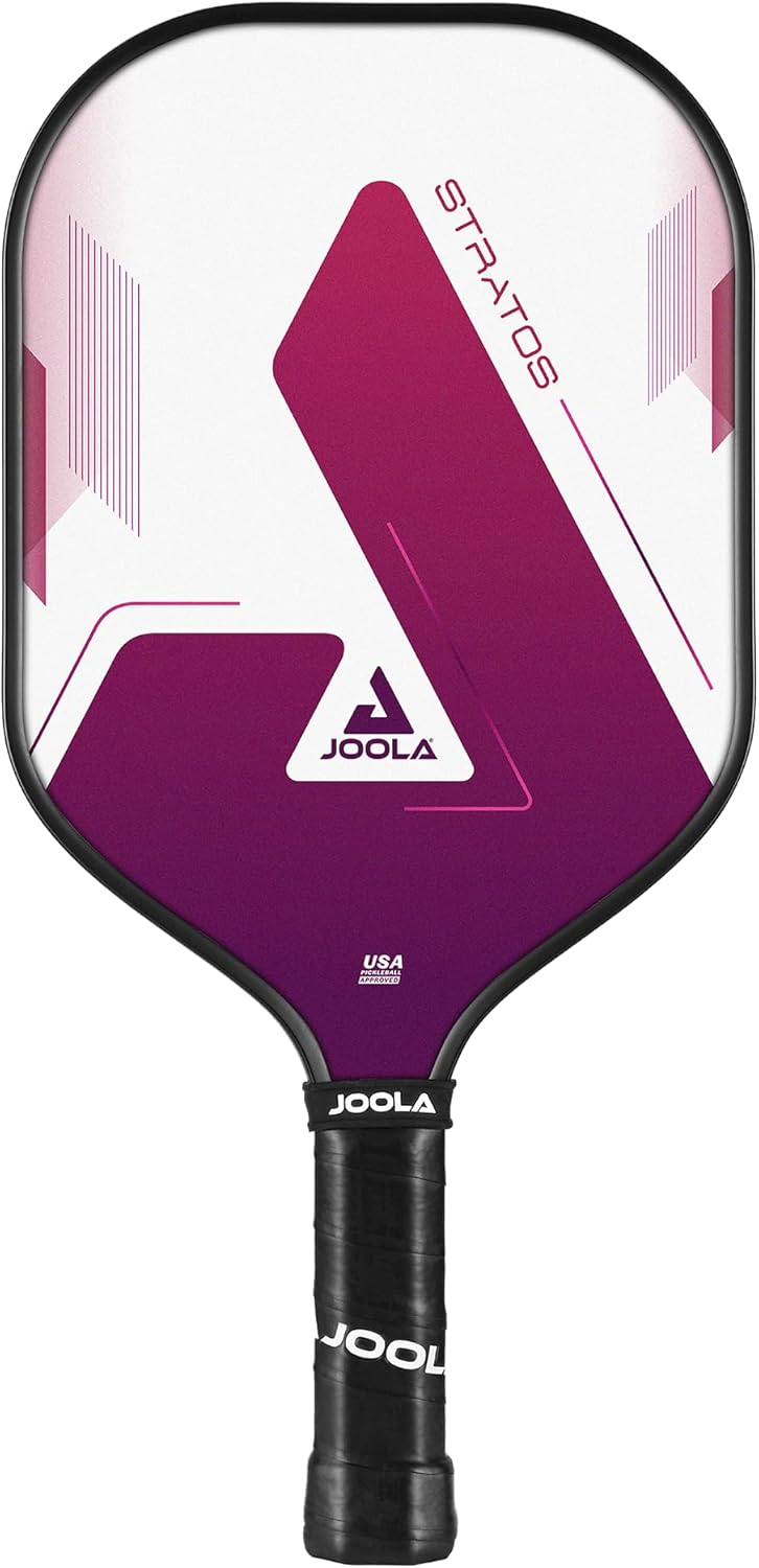 JOOLA Stratos Pickleball Paddle – Lightweight Fiberglass with Polypropylene Core - USAPA Approved - Large Sweet Spot for Added Control - Pickle Ball Paddle for All Players - Multiple Color Options