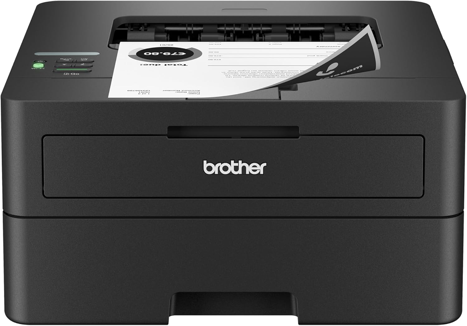 Brother HL-L2460DW Wireless Compact Monochrome Laser Printer with Duplex, Mobile Printing, Black & White Output | Includes Refresh Subscription Trial(1)