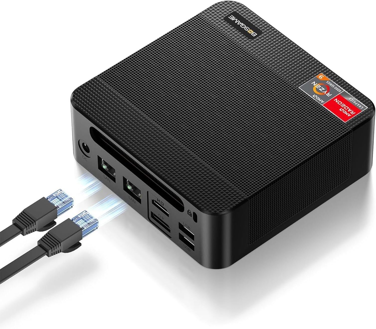 P4 Mini PC, Mini Computers with AMD Ryzen 7 5825U (up to 4.5GHz), 32GB DDR4 1TB PCIe SSD, 4K Triple Display, Dual LAN 2.5G, Wi-Fi 6E/BT5.2, Micro Desktop Computers for Gaming, Office & Design
