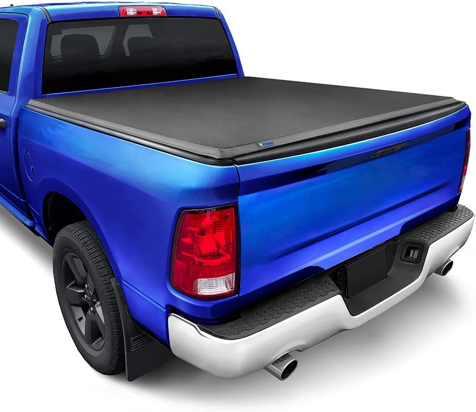 Tyger Auto T3 Soft Tri-fold Truck Bed Tonneau Cover Compatible with 2002-2018 Dodge Ram 1500; 2003-2025 2500 3500; 2019-2025 Classic | 6'4" (76") Bed | TG-BC3D1011
