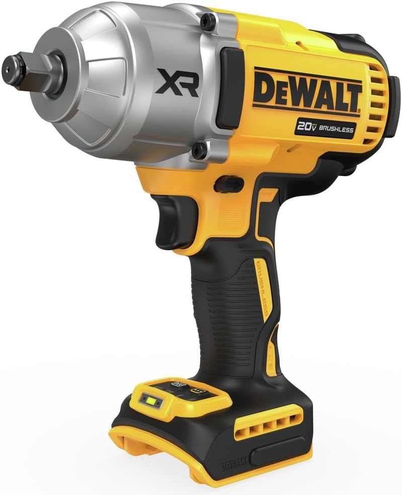 DEWALT 20V MAX Cordless Impact Wrench, 1/2 Impact Gun, High Torque with Hog Ring Anvil, Tool Only