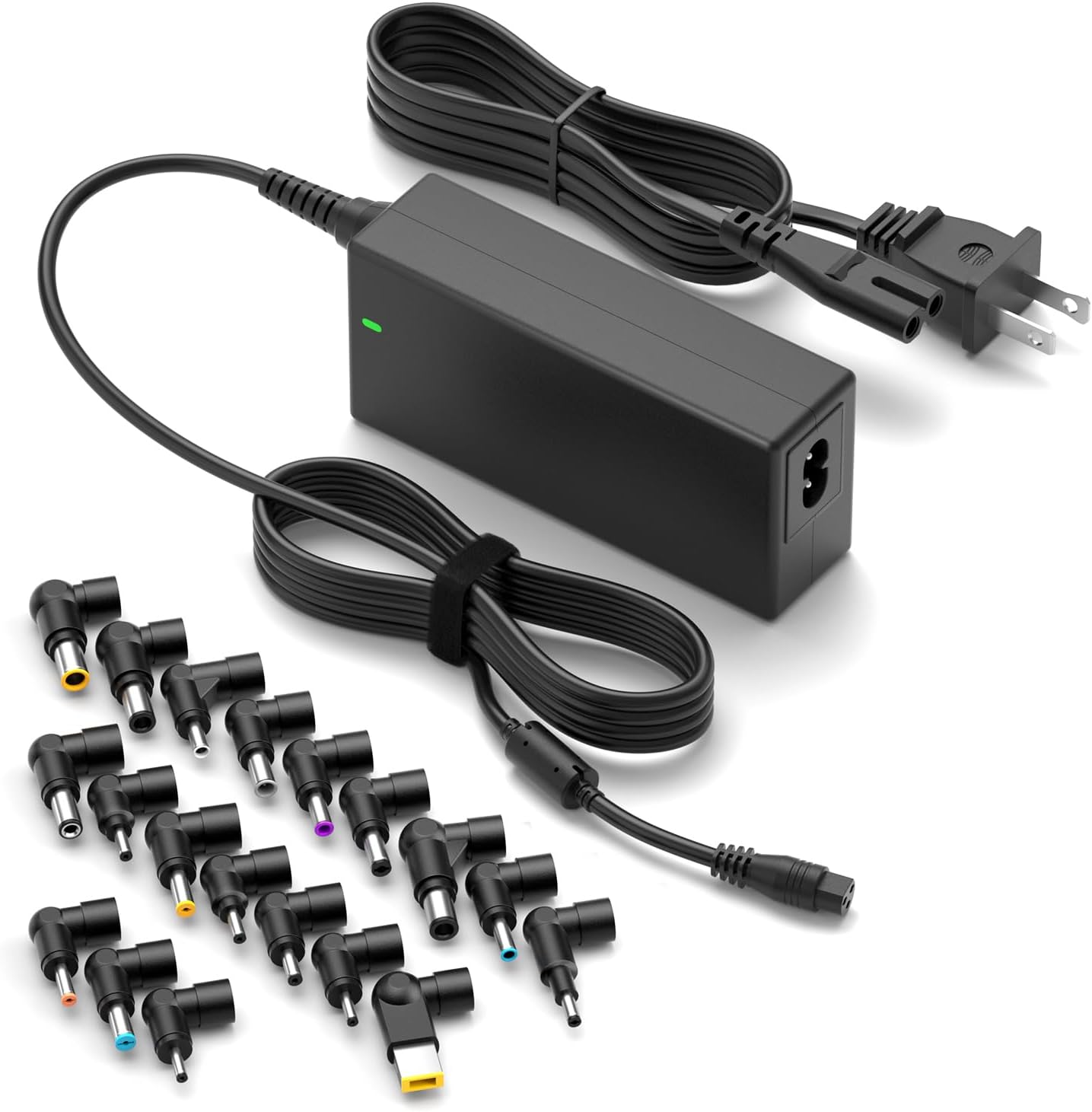 ZOZO Universal Laptop Charger 90W AC Adapter for HP Dell Gateway Toshiba Lenovo Acer ASUS Samsung Sony Ultrabook Chromebook DC Output 12V 16V 18.5V 19V 19.5V 20V Power Supply Cord with 17 tips