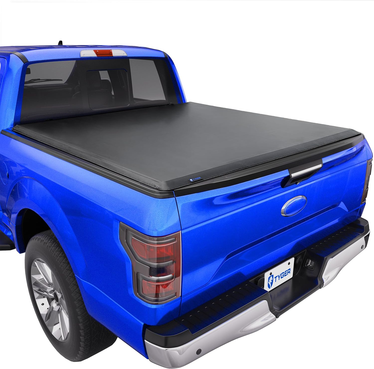 Tyger Auto T1 Soft Roll Up Truck Bed Tonneau Cover Compatible with 2015-2020 Ford F-150 | Styleside 5.5' Bed | TG-BC1F9029, Black