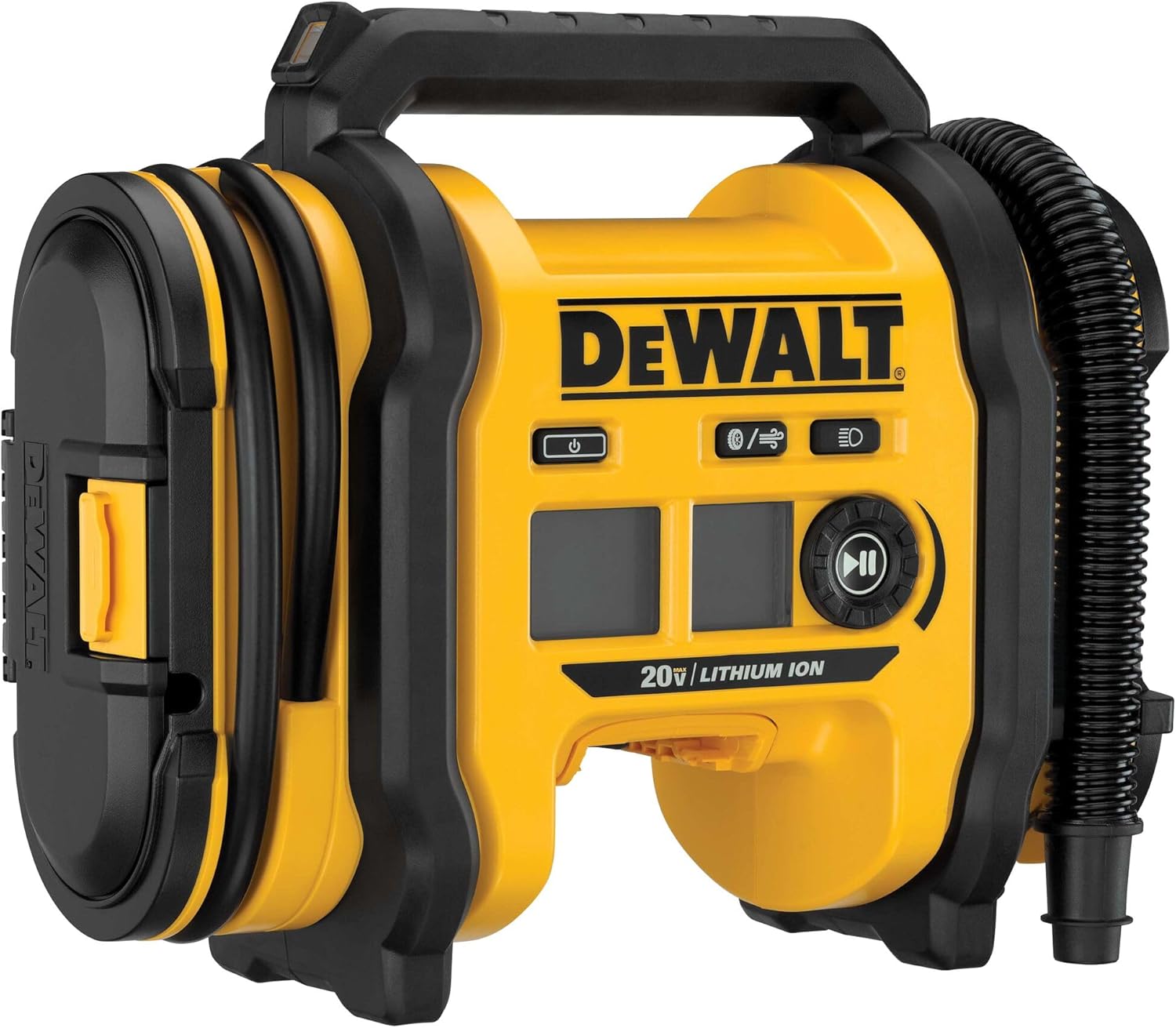 DEWALT Tire Inflator Portable Air Compressor 20V MAX, Air Pump with Automatic Shut Off, LED Light, Tool Only