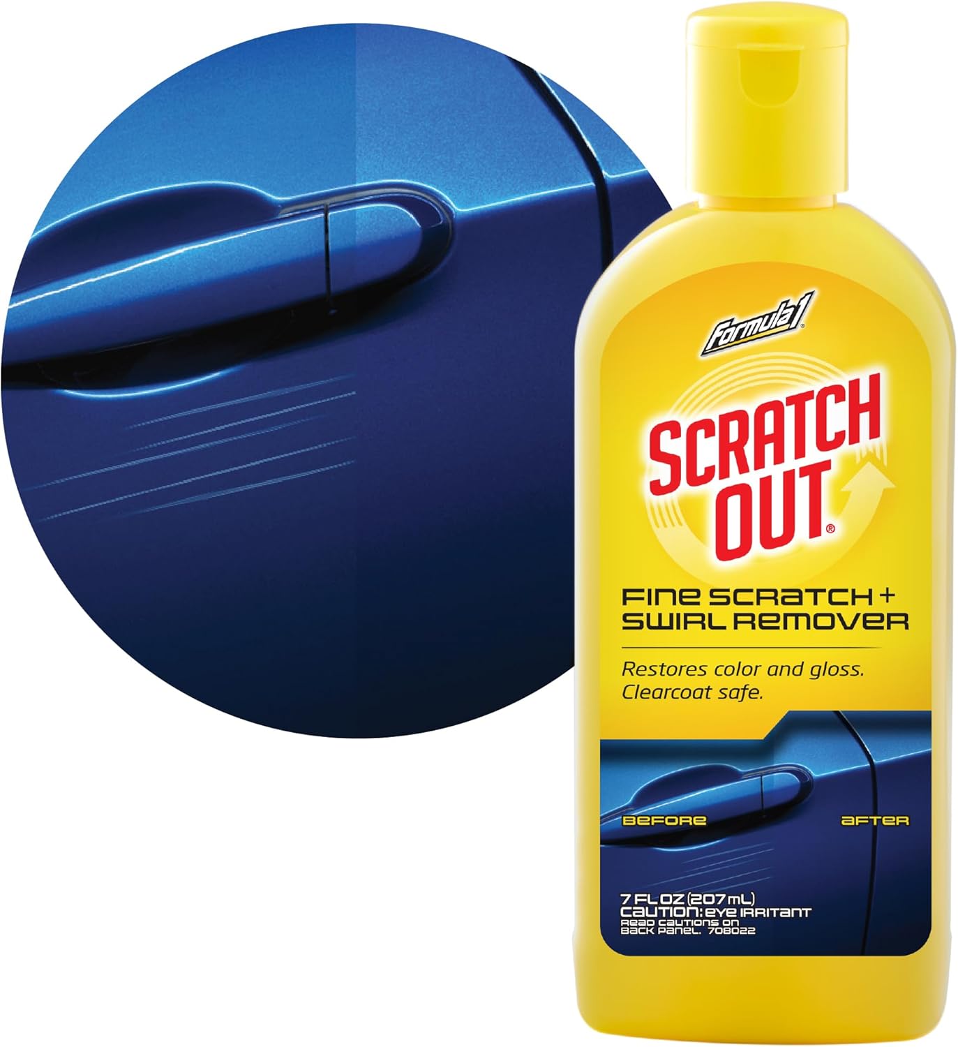 Formula 1 Scratch Out Liquid - Car Scratch Remover and Polishing Compound for Light Scratches, Hazy Paint and Swirl Marks