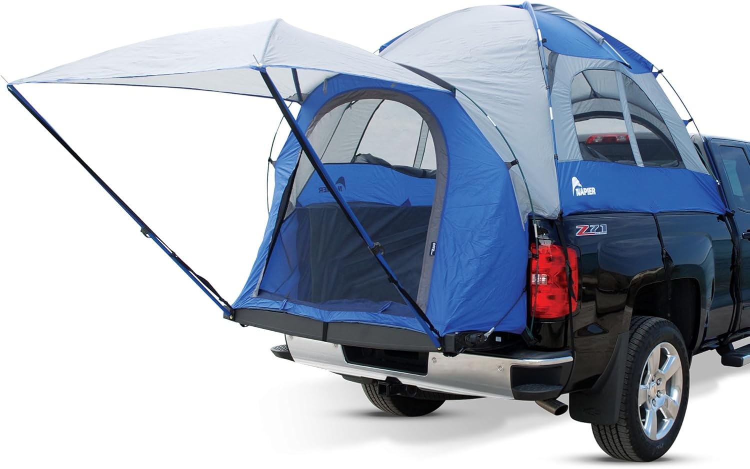 Napier Sportz Truck Bed Camping Tent - Waterproof 2-Person Tents - Easy to Install in 15 Minutes - Compact Storage Case - Sturdy Camp & Adventure Shelter - Spacious, Secure, Truck Accessories