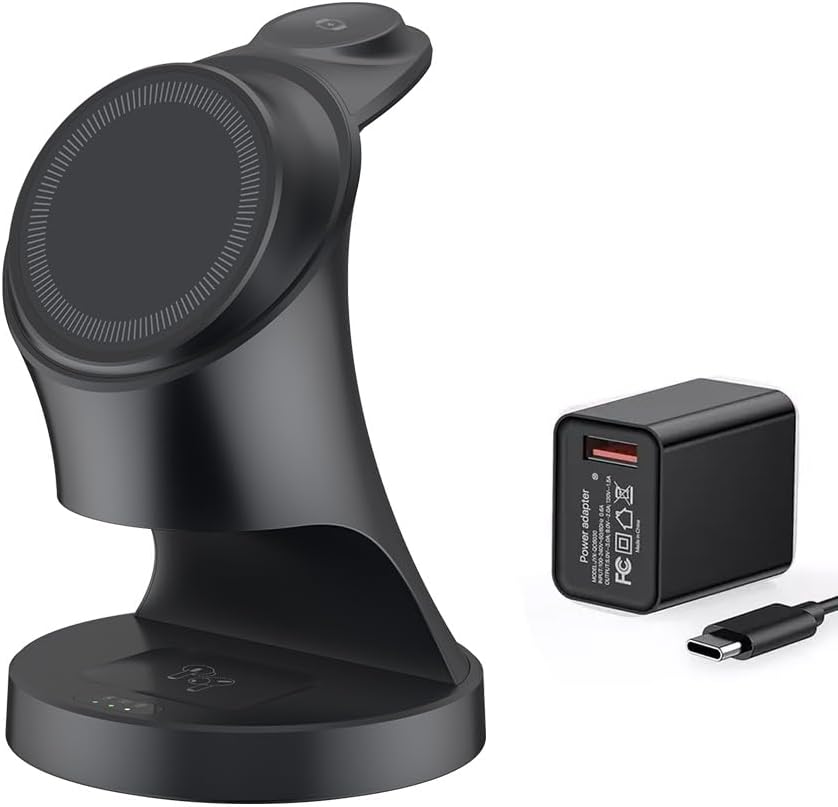Wireless Charger,3 in 1 Magnetic Wireless Charger Stand, Fast Wireless Charging Dock for iPhone17/16/15/14/13/12 Series, Apple Watch Series, AirPods Pro.