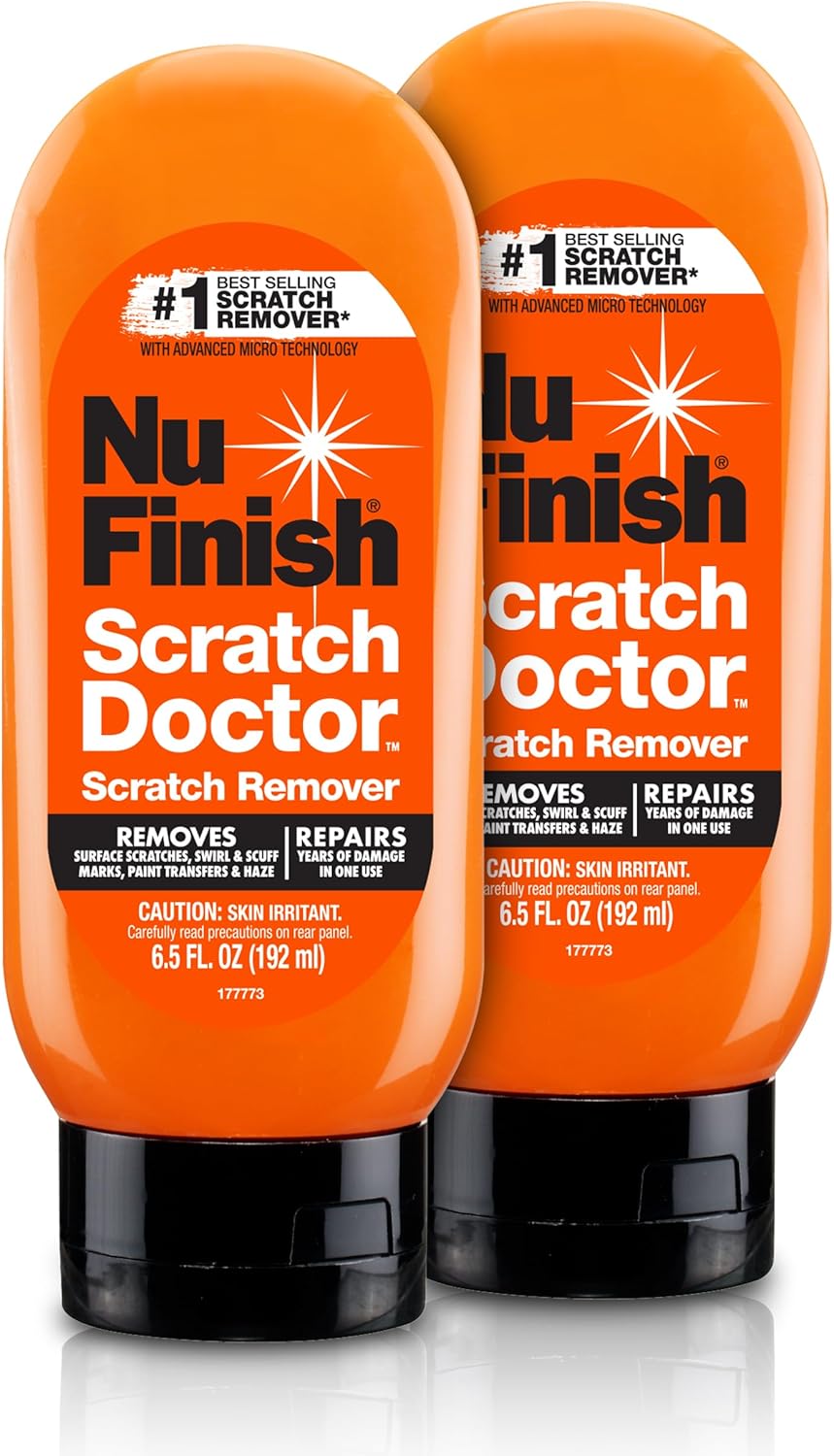 Nu Finish Car Scratch Remover, Scratch Removal for Cars Eliminates Paint Scrapes, Scuffs, Haze and Swirls on Cars, Boats and Motorcycles, 6.5 Oz